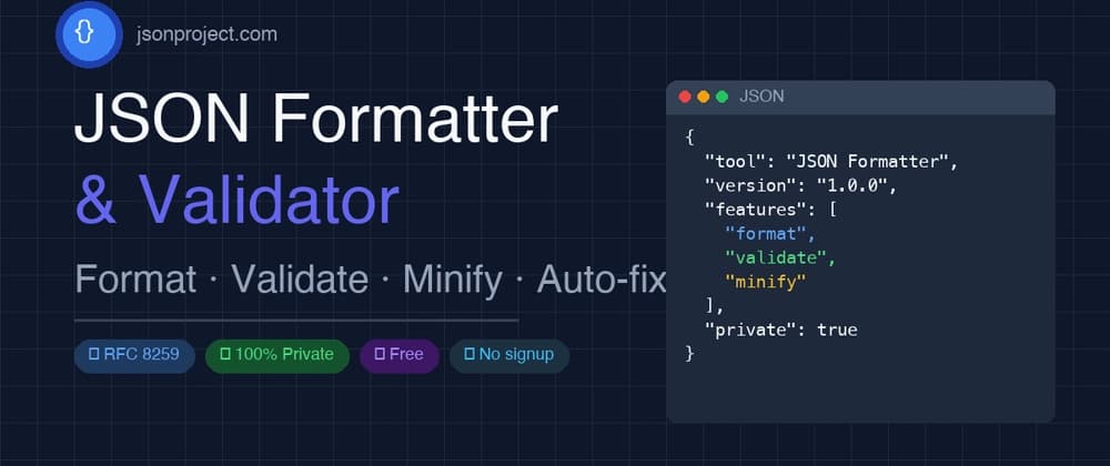 I built a free JSON Formatter & Validator with Angular 21 and Monaco Editor