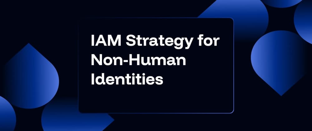 Identity Access Management Strategy for Non-Human Identities